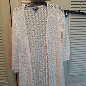 White Cover up Duster